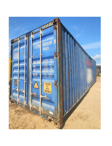 Contentor Marítimo  40' HC (12 metros, Altura Extra)