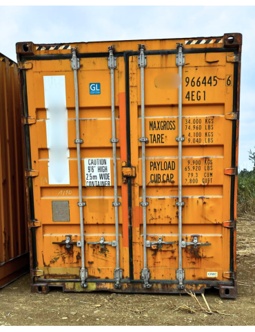 Contentor Marítimo  40' HC (12 metros, Altura Extra)