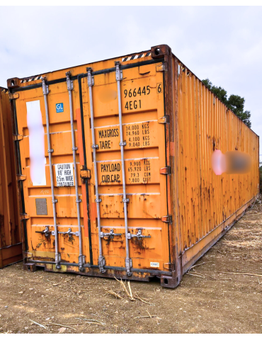 Contentor Marítimo  40' HC (12 metros, Altura Extra)