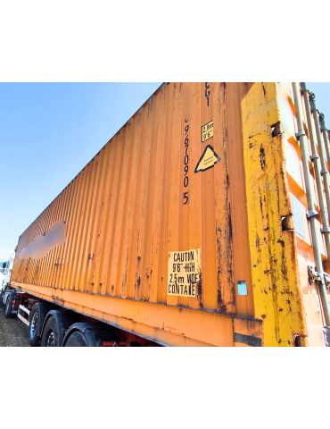 Contentor Marítimo  40' HC (12 metros, Altura Extra)