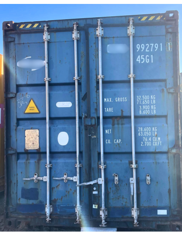 Contentor Marítimo 12 metros - Altura Extra (40' HC)