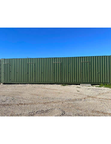 Contentor Marítimo 12 metros - Altura Extra - Dividido em 4 boxes