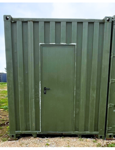 Contentor Marítimo 12 metros - Altura Extra - Dividido em 2 boxes