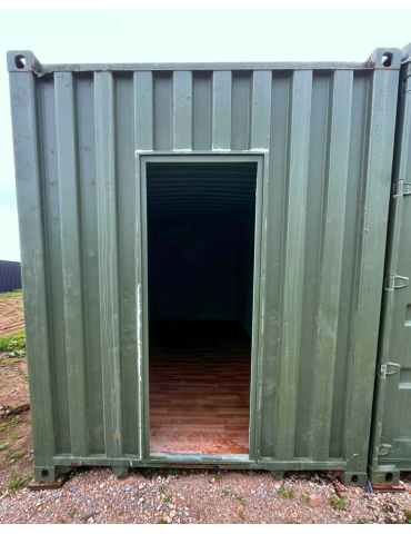 Contentor Marítimo 12 metros - Altura Extra - Dividido em 2 boxes