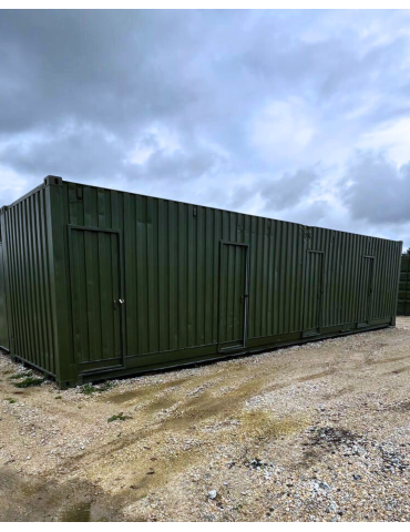 Contentor Marítimo 12 metros - Altura Extra - Dividido em 4 boxes
