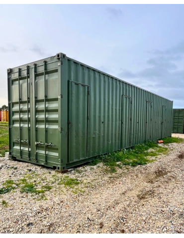 Contentor Marítimo 12 metros - Altura Extra - Dividido em 4 boxes