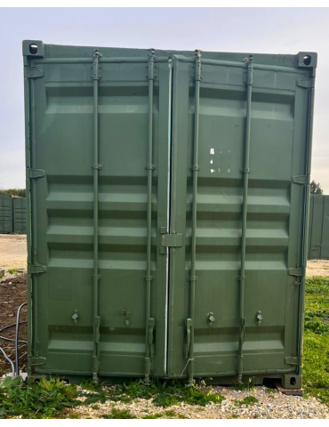 Contentor Marítimo 12 metros - Altura Extra - Dividido em 2 boxes