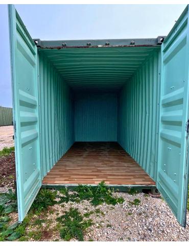 Contentor Marítimo 12 metros - Altura Extra - Dividido em 2 boxes