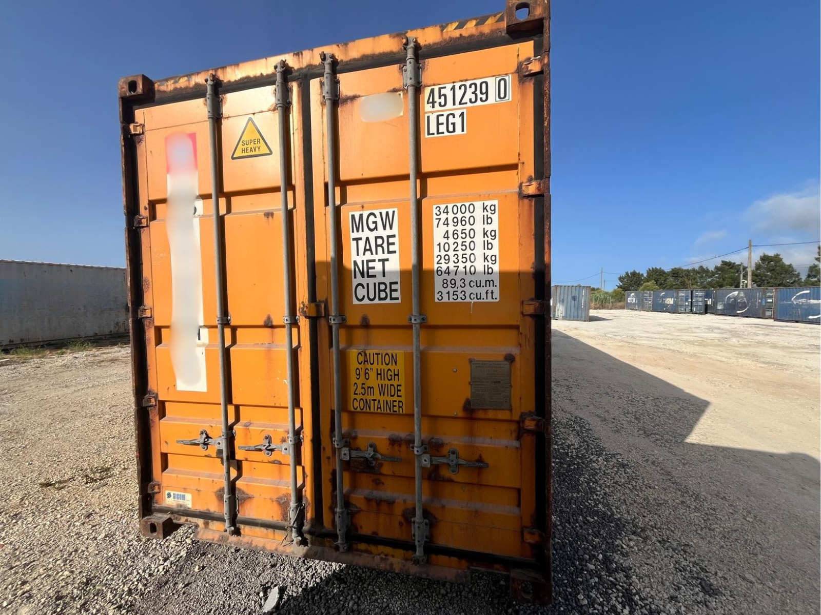 45ft Altura Extra Container